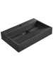 Beliani Waschbecken QUENKO in Schwarz - (W) 60 x (H) 12 x (L) 38 cm