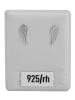 Adeliás Damen Ohrringe – Ohrstecker Flügel aus 925 Silber in silber