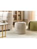Beliani Pouf COROLLA in Weiß - (W) 40 x (H) 40 x (L) 40 cm