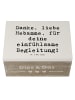 Mr. & Mrs. Panda Geschenkbox Spruch Liebe Hebamme mit Spruch in Weiß
