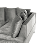 Beliani Ecksofa GRENA in Grau/Braun - (W) 231 x (H) 79 x (L) 152 cm