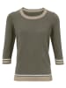 Heine Rundhals-Pullover in oliv