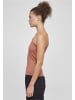 Urban Classics Urban Classics Damen Ladies Asymmetric Top in terracotta