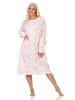 NORMANN Langarm Nachthemd klassische Design Knopfleiste am Hals - 87420 in rose