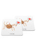 Mr. & Mrs. Panda Drink Coaster Spinne Agathe Motivation ohne Spruch in Weiß