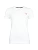 Guess T-Shirt 'SS CN Mini Triangle' in weiß