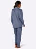 WITT WEIDEN Pyjama in rauchblau-weiß