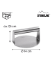 Stoneline Burger Smasher aus Edelstahl 14 cm, Hamburgerpresse in Edelstahl