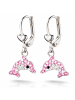schmuck23 Silber Ohrringe 925 Delfin 1,0 cm x 1,0 cm