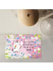 Mr. & Mrs. Panda Puzzle Einhorn Woodstock mit Spruch in Rot Pastell