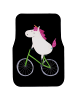 Mr. & Mrs. Panda Autoteppich Einhorn Radfahrer ohne Spruch in Schwarz