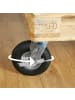 relaxdays Lenkrolle in Schwarz/ Silber - 3.00-4