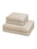 Ross 2 X Handtuch 2 X Duschtuch im Set Doubleface Stripes in Beige