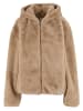 Urban Classics Urban Classics Full Zip Faux Fur Hoodie in wetsand