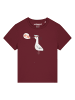 wat? Apparel T-Shirt Moin Seagull in Weinrot