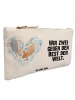 Mr. & Mrs. Panda Schminktasche Mäuse Herz mit Spruch in Weiß