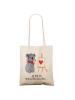 Mr. & Mrs. Panda Tote Bag Koala Künstler mit Spruch in Creme