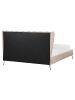 Beliani Doppelbett MIRIBEL in Beige/Gold - (W) 187 x (H) 112 x (L) 218 cm