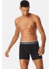 Schiesser Long Short / Pant 95/5 Multipacks in Schwarz