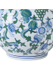 Beliani Blumenvase MOSTOLES in Weiß/Blau/Grün - (W) 22 x (H) 45 x (L) 22 cm