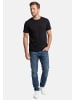 Lerros T-Shirt Basic in Schwarz / dunkelblau