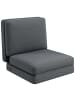 HOMCOM Bodensofa in Dunkelgrau 268L x 75B x 18H cm