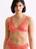 Erlich Textil  DREAMY LACE PLUNGE BRA in wilde orange