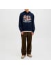 Jack and Jones Hoodie JJELOGO Sweat Hood 2 col 25/26 in Dunkelblau