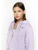 myMo Damen Zip Hoodie Cropped in Violett