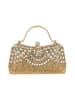 faina Women Top-Handle Bag With Rhinestones in Champagne