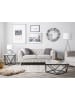 Beliani 2-Sitzer Sofa VISSLAND in Beige/Silber - (W) 172 x (H) 71 x (L) 87 cm