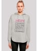 F4NT4STIC Oversized Hoodie Muttertag Pink Unconditional Love Family in grau