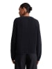 Marc O'Polo Cropped Oversize-Zip-Cardigan in Deep Night Blue