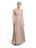 Vera Mont Abendkleid mit Plissee in Cream/White