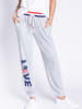 P.J. Salvage Pyjamahose Rad White & Blue in Grau