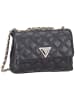 Guess Handtasche Giully II Mini 2 Comp Conv Flap in Black