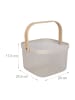 relaxdays 2 x Drahtkorb in Creme/ Natur - (B)26 x (H)17,5 x (T)24 cm