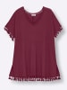 sheego Longshirt in bordeaux