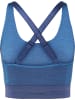 Hummel Hummel Top Hmlclea Yoga Damen Dehnbarem Atmungsaktiv Schnelltrocknend Nahtlosen in RIVIERA/INSIGNIA BLUE MELANGE