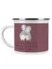 Mr. & Mrs. Panda Camping Emaille Tasse 14. Hochzeitstag Elfenbei... in Kaffa Coffee