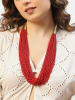 IZIA Halskette in Rot Mehrfarbig
