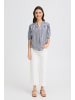 Fransa Kurzarm-Bluse FRDONNIE Regular fit in NAVY BLAZER WHITE STRIPE