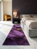 KADIMA DESIGN Teppich Kurzflor Waschbar Abstrakt ASPEN Strapazierfähig OEKO-TEX in Violett