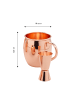 Echtwerk 13 tlg. Set Moscow Mule Kupferbecher 500 ml in Kupfer