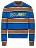 Dsquared² Streifenpullover für Herren in blau