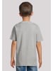 F4NT4STIC T-Shirt I Believe UFO Alien Sonnenuntergang in grau meliert