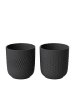 2-tlg. Becher Manufacture Collier in Noir 290 ml