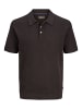 Jack & Jones Gestricktes Polo in Ganache