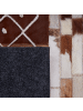 Beliani Patchwork HEREKLI in Braun - (W) 160 x (H) 1 x (L) 230 cm