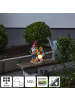 STAR Trading Solar-Gartenzwerg ,Gnomy', Garten-Figur mit Rettungsring, Dämmerungsse